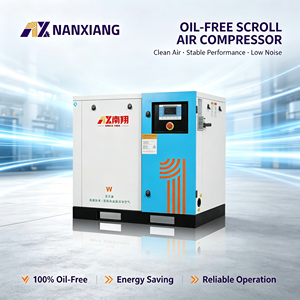 Compresor Scroll Industrial de 17kW, 63CFM, 8-10 Bar, Accionado por Correa, 100% Libre de Aceite, Ultra Silencioso y de Ahorro Energético - Product Image 1