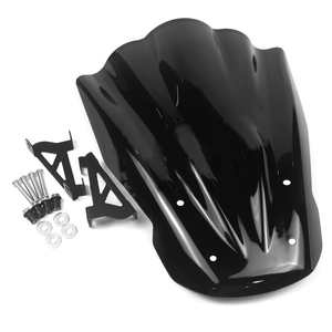 RACEPRO-Parabrisas de doble burbuja para motocicleta, accesorio para <span class=keywords><strong>YAMAHA</strong></span> <span class=keywords><strong>MT07</strong></span> FZ07 MT-07 FZ-07 2014 2015 2016 <span class=keywords><strong>2017</strong></span> - Product Image 2