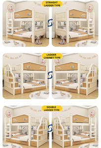 Moderna Litera Infantil Doble de Madera con Tobogán en Forma de <span class=keywords><strong>Castillo</strong></span> de Princesa para Niños - Product Image 4