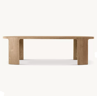 Table à manger rectangulaire en bois massif RH Bronte, design médiéval, fabriquée à la main et durable, meubles pour la maison et la salle à manger