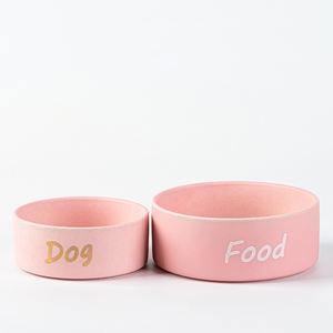 BESTCERA Fabricante Atacado Cat Bowl Elevada <span class=keywords><strong>Dog</strong></span> <span class=keywords><strong>Food</strong></span> Bowl Multi Cores Pronto para Enviar Cerâmica Pet Bowl com Suporte de Bambu - Product Image 6