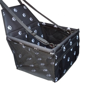 Asiento de coche para perros, hamaca de medio asiento de viaje para mascotas con cinturón de seguridad ajustable, asiento elevador <span class=keywords><strong>plegable</strong></span> para mascotas pequeñas a medianas - Product Image 3