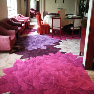 Anti-dérapant de luxe jaune tufté à la main jacquard <span class=keywords><strong>tapis</strong></span> mur à mur pour hôtel ou <span class=keywords><strong>restaurant</strong></span> - Product Image 5