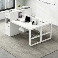 Bureau minimaliste tout-en-un avec étagère, poste de travail informatique pour bureau à domicile, table d'écriture pour étudiants pour petits appartements