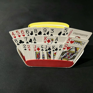 Support de cartes à jouer mains libres à trois rangées, support de poker professionnel en plastique pour seniors, enfants et outil d'aide aux personnes handicapées - Product Image 3