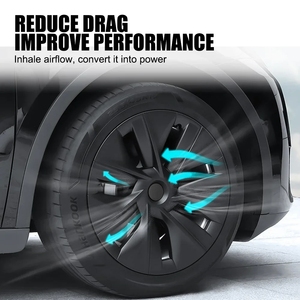 Enjoliveurs de roue pour Tesla Model Y, 19 <span class=keywords><strong>pouces</strong></span>, accessoires, noir mat, enjoliveurs de roue Model Y 2021-2023, lot de <span class=keywords><strong>4</strong></span> - Product Image 6