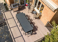 Plancher de luxe en PVC pour l'extérieur, meilleur que le pont Composite en PVC, dernière collection 2023