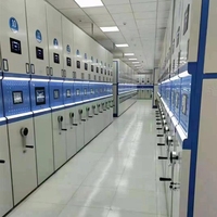Système de stockage de compacteur mobile moderne d'armoire intelligente à haute densité pour le classement d'archives de gymnase de banque et le support dense de bibliothèque