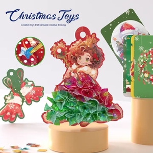 24 Estilos de Juguetes de Papel para Cortar y Dibujar, Arte de Punción, Escenas Navideñas, Juguetes de Arte de Punción para Niñas - Product Image 5