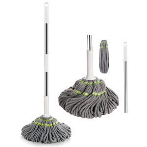 Mopa de Microfibra Mágica Morada con Mango Extensible para Limpieza de Pisos - Product Image 1
