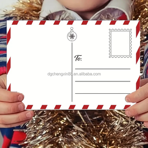 Venta al por mayor de tarjetas postales de actividades navideñas para colorear tarjetas de felicitación de Feliz Navidad colorea tu propia postal para amigos niños - Product Image 4