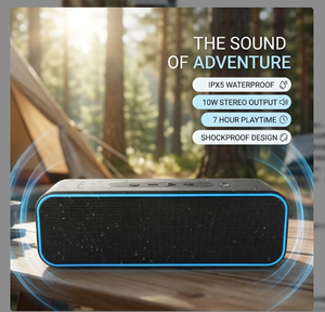 Altavoz TWS Dual de 5W con Resistencia al Agua IPX5, Caja de Sonido Estéreo Portátil OEM para Acampar al Aire Libre - Product Image 1