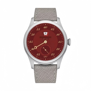 Custom 36/38MM <span class=keywords><strong>orologio</strong></span> meccanico Business retrò con cassa in acciaio inox <span class=keywords><strong>orologio</strong></span> a mano singola salmone <span class=keywords><strong>Unisex</strong></span> orologi automatici - Product Image 5