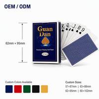 Cartes à jouer Guan Dan personnalisées OEM/ODM |   Jeu de cartes de poker familial écologique de qualité supérieure, 10 jeux de cartes |   Carton résistant et imperméable |
