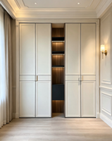 Armoire de chambre moderne à portes coulissantes, meuble pour hôtel, maison, vestiaire, penderie, ensemble de meubles de chambre de luxe, placard sur mesure