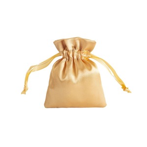 Satin <b>Drawstring</b> Bags 8x10cm 15x20cm Jewelry Gift Storage <b>Pouches</b> Rectangular Packaging With Printing Logo Option - Product Image 5