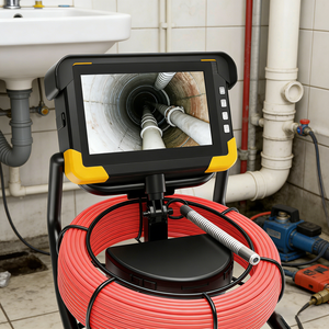 Système de caméra d'inspection de canalisation étanche IP68 miniature de 7 pouces 14 mm avec sonde 512 Hz - Product Image 1