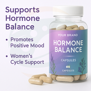 Kapsul Penyeimbang Hormon Label Pribadi OEM untuk Wanita, Suplemen Kesuburan yang Mendukung Kesehatan Ovarium, Metabolisme Estrogen, Dewasa - Product Image 3