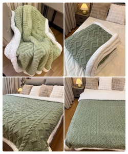 <span class=keywords><strong>Couverture</strong></span> en polaire polaire 100% polyester extra chaude moderne à la vente chaude pour Noël 40*60'' <span class=keywords><strong>Couverture</strong></span> en flanelle touffetée - Product Image 4
