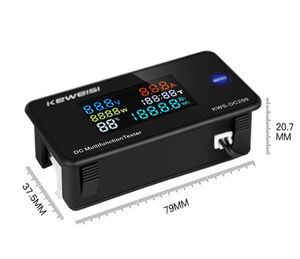 Voltmètre ampèremètre wattmètre numérique LED KWS-DC200, compteur d'énergie électrique avec fonction de réinitialisation 10A 50A 100A - Product Image 2