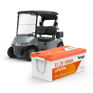US Stock 48V 100Ah LiFePO4 Golfkarbatterij 51.2V Lithiumbatterij met 200A BMS Display 5000+ cycli voor EZGO Club Car Yamaha - Product Image 1