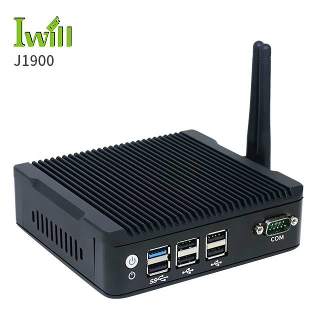 Cheap Fanless Computer J1900 J6412 N100 Mini Desktop Pc 12v 10w I3 I5 I7 Mini Pc with Sim Card Slot Dual Lan 4 Lan Rs232