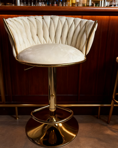 Ensemble <span class=keywords><strong>de</strong></span> <span class=keywords><strong>4</strong></span> tabourets <span class=keywords><strong>de</strong></span> <span class=keywords><strong>bar</strong></span> beige doré à hauteur <span class=keywords><strong>de</strong></span> comptoir et <span class=keywords><strong>tabouret</strong></span> <span class=keywords><strong>de</strong></span> <span class=keywords><strong>bar</strong></span> pivotant à dossier bas pour îlot <span class=keywords><strong>de</strong></span> cuisine, <span class=keywords><strong>bar</strong></span>, pub - Product Image 1