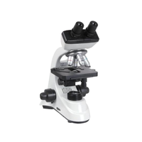 Upright Electronic Trinocular/Binocular Biological Microscope with LED Light Source Translation/Hinge Feature