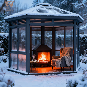 DEMEA prefabbricata in alluminio veranda moderna 4 stagioni in vetro isolato casa giardino giardino all'aperto giardino giardino giardino <span class=keywords><strong>Patio</strong></span> Villa - Product Image 5