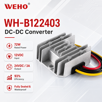 Convertisseur élévateur de tension 12V vers 24V 3A 72W étanche, module de surtension, régulateur de tension, convertisseur DC-DC, transformateur d'alimentation pour voiture