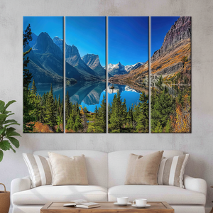 4P Gallery <b>Wrapped</b> Canvas: Saint Mary Lake & Wild Goose Island Nature View,4P-Gallery <b>Wrapped</b> - Product Image 3