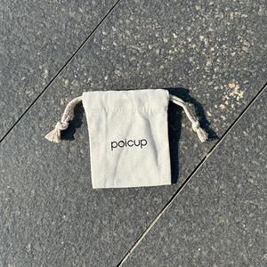 Personalized Your Own Logo Small Cotton Dust <b>Pouch</b> 100% Cotton <b>Drawstring</b> <b>Pouch</b> Bag - Product Image 3