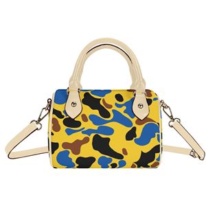 Nuova Borsa Boston di Alta Qualità, Borsa a Tracolla Personalizzata Rosa Camo per <span class=keywords><strong>Donna</strong></span>, Borsa Impermeabile in <span class=keywords><strong>Pelle</strong></span> PU Effetto Nuvola - Product Image 5