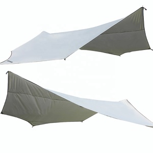 Bâche de camping grande taille en polyester 210T triple couche, imperméable >3000 mm, avec revêtement argenté, protection solaire UV 50+, <span class=keywords><strong>pour</strong></span> une chambre et un salon - Product Image 3