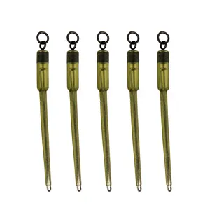 Karpfen-Angel gerät PVA Solid Bag Stems Connector Swivels für PVA Mesh Narrow Fishing Network Wasser lösliche Mesh-Nachfüllung