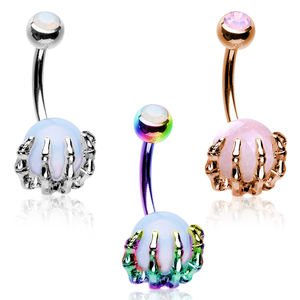 2025 élégant nombril anneau tendance sexe cristal nombril <span class=keywords><strong>banane</strong></span> 316l chirurgical en acier inoxydable corps Piercing bijoux en gros - Product Image 4