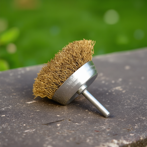 Cup Wire <b>Brush</b> 6 Mm Shank Steel Abrasive <b>Brush</b> For Metal Cleaning - Product Image 3