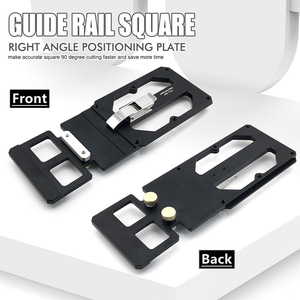 Sierra Circular para carpintería de aleación de aluminio, guía cuadrada de 90 <span class=keywords><strong>grados</strong></span>, Riel de sierra de pista cuadrada, placa de posicionamiento de ángulo recto para TS55/TS75 - Product Image 2