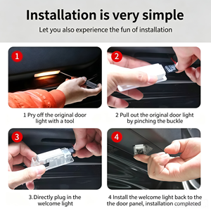 Adatto per luce di benvenuto originale modificata per <span class=keywords><strong>Alfa</strong></span> <span class=keywords><strong>Romeo</strong></span> Giulia, Giulietta, <span class=keywords><strong>Stelvio</strong></span>. - Product Image 5