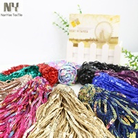 Rumbai Bordir Macrame 17cm Panjang, Dapat Dibersihkan dengan Air, Payet 3mm, Ramah Lingkungan untuk Tas & Sepatu Tari (Grosir)