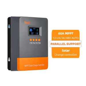 בקר מטען סולארי 60 א 12v 24v 36v 48v מקסימום קלט 160v בקר מטען חשמלי - Product Image 1