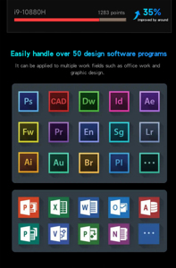 แล็ปท็อปสำหรับเล่นเกมประสิทธิภาพสูง GPU 32GB + พื้นที่เก็บข้อมูล1TB-ไม่ล่าช้าสำหรับการเล่นเกม/การออกแบบ - Product Image 6