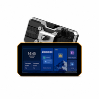 Caméra embarquée Aoocci pour moto avec écran CarPlay, navigation GPS sans fil et enregistrement avant et arrière