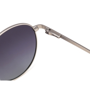 <b>Round</b> <b>Sunglasses</b> Full Rim Metal <b>Frame</b> Brown Lenses UV400 Protection Unisex Adult Sun Protection - Product Image 5