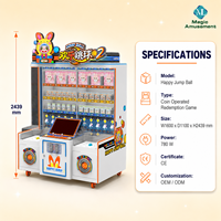 Machine à grue 2 joueurs, jeu d'arcade à monnayeur avec accepteur de billets, jeu de récompenses en métal pour centre de jeux, garantie 1 an