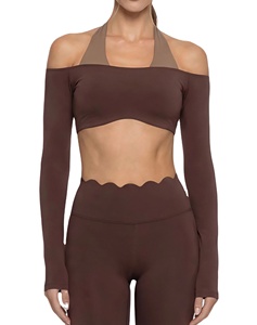 Ensemble de yoga 2-en-1 léger et respirant pour <span class=keywords><strong>femme</strong></span> - Tenue de sport amincissante pour Pilates et gym - Product Image 1