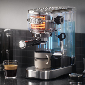Machine à café expresso italienne compacte pour la maison, 15 bars, avec mousseur à lait - Product Image 5