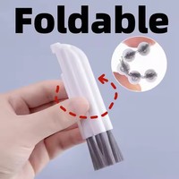 Mini brosse de nettoyage de crevasse petit clavier d'ordinateur incurvé brosse de nettoyage fenêtre Flexible bouteille d'eau tasse Gap brosse