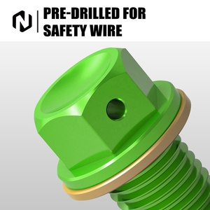 NiceCNC magnético del motor de drenaje de aceite de tornillo para <span class=keywords><strong>Kawasaki</strong></span> Z250 NINJA300 2013-2017 <span class=keywords><strong>NINJA</strong></span> <span class=keywords><strong>400</strong></span> 2014-2023 ZZR400 1990-2007 - Product Image 5