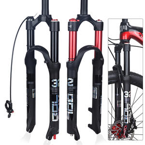 Fourche à suspension à double <span class=keywords><strong>chambre</strong></span> à <span class=keywords><strong>air</strong></span> avec frein à disque, débattement de 120 mm, couronne en alliage forgé pour vélos de montagne de 27,5/<span class=keywords><strong>29</strong></span> pouces - Product Image 4